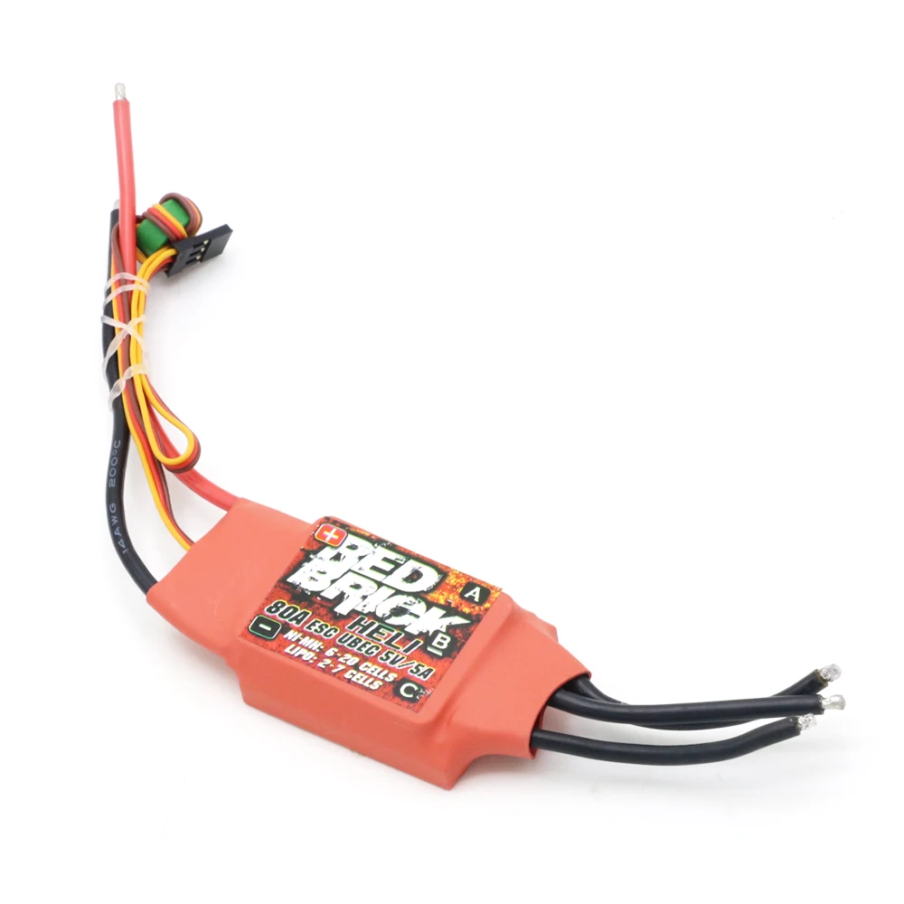 Chinese Factory Red Brick 50A/70A/80A/100A/125A Brushless ESC Electronic Speed Controller 5V/3A 5V/5A BEC for FPV Multicopter