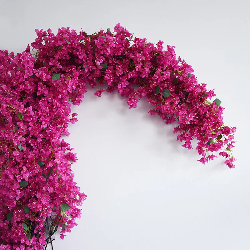 EG-VG248 Wholesale wedding event decoration triangle plum flowers silk bougainvillea artificial flowers
