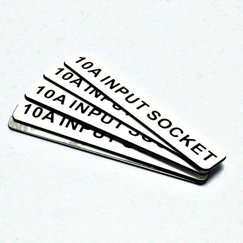 China Manufacture custom plastic double color label kits plastic engraved phenolic solar label tag