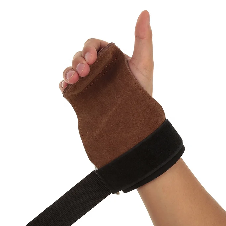 
Lifting Grips PRO Weight Gloves Best Heavy Duty Straps to Power Hooks Deadlifts Adjustable Neoprene Padded Wrist Wrap 