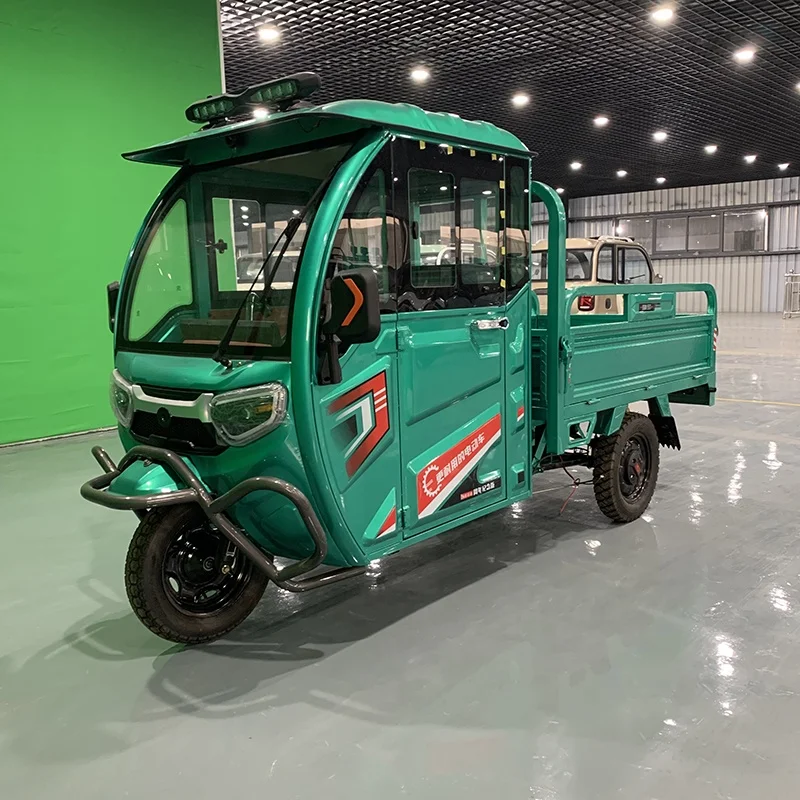 Customize Heavy Duty Electric Cargo Vehicle 1000w/1200w/1500w High Speed Three Wheel Cargo Bike Truck Cargo Tricycle