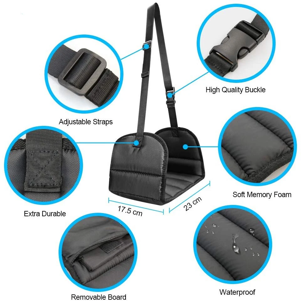 adjustable footrest under desk travel airplane footrest hammock to prevent Swelling and Soreness in long Journey