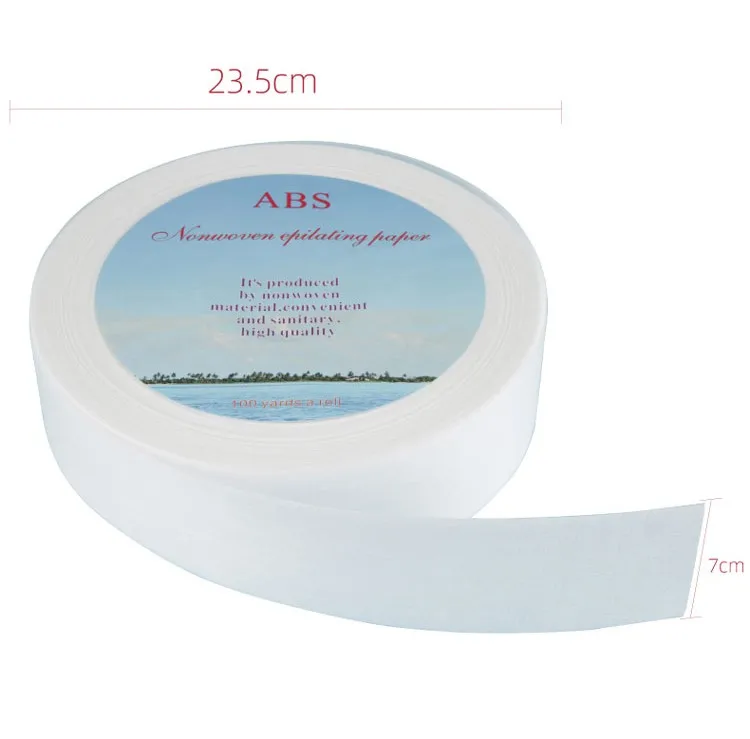 Hot selling soft Depilatory Paper Hair Removal Wax Strip Paper Depilatory Spunlace Waxing Roll nonwoven waxing rol