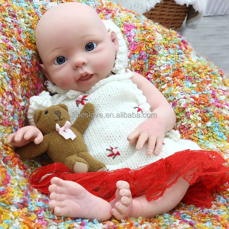 18inch 45cm silicone full bodyreal life baby size newborn cuddy baby boy girl doll look real reborn dolls washable