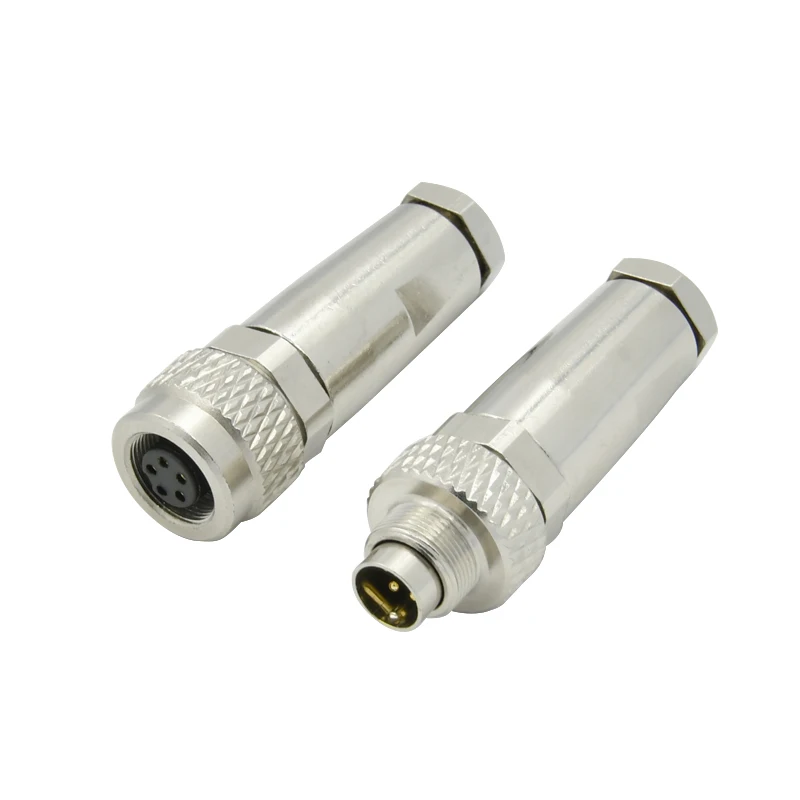 M9 metal plug male female 2 3 4 5 6 7 8 core electrical jack waterproof m9 assembly connector