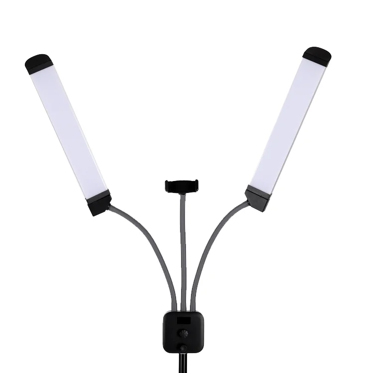Dual led light double head professional photo beauty salon led floor light