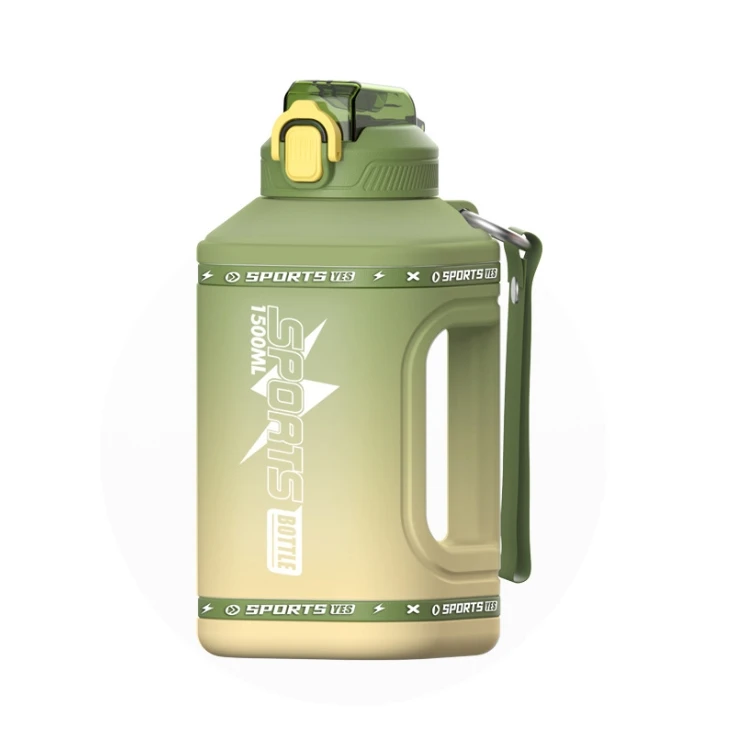 Large Capacity Water Cup, High Temperature Resistant Frosted Sports Water Bottle Cup Outdoor Plastic Sports Cup
