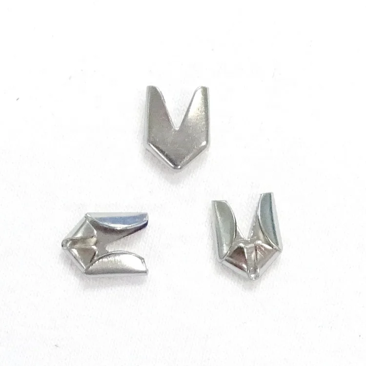 WK-029 New design fancy brass belt clip aglet belt buckle cord tips belt end tip