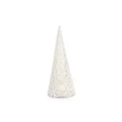 Wholesale Artificial Christmas Tree  Cone Tower Shape Artificial Silver Christmas Tree Led Decoration Lights
