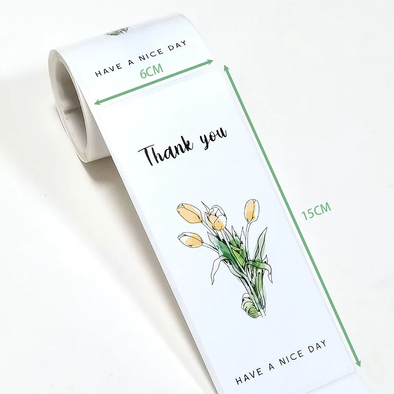 Thank you for your order stickers custom logo sticker for packing box