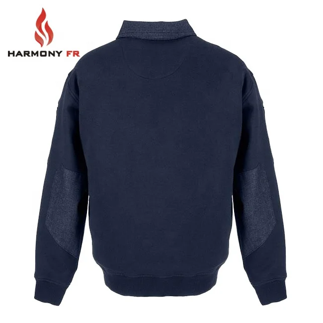 Custom EN11611 FR Fleece Sweatshirt Fire Resistant Knitted Clothing