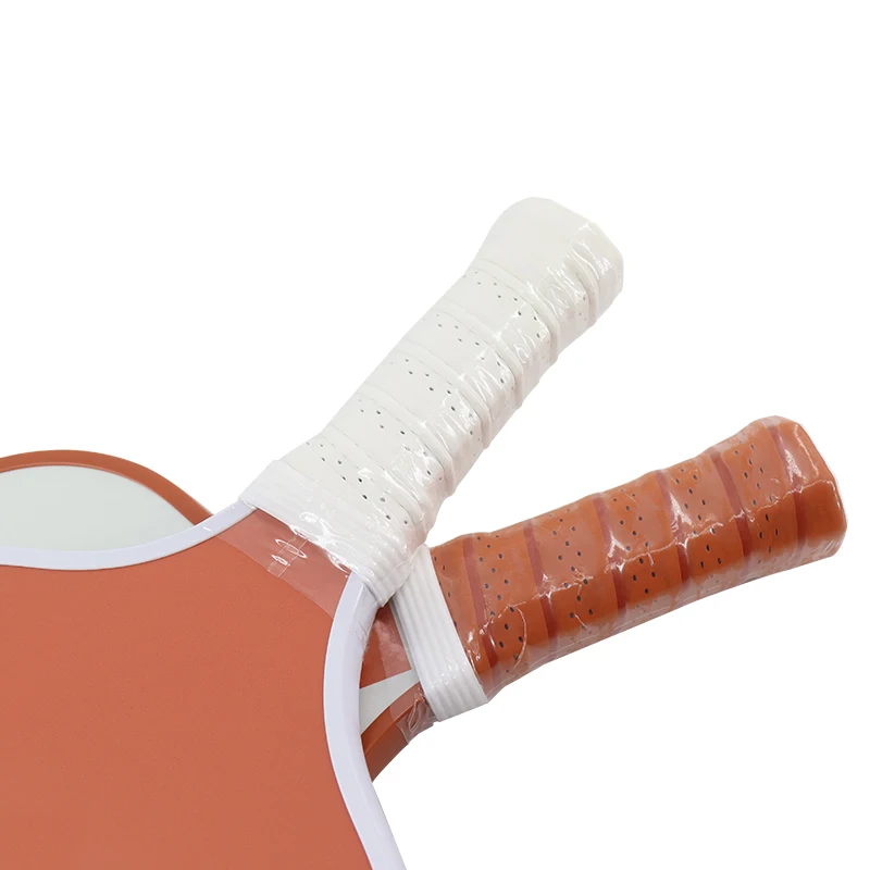 Melors simple style white+red carbon fiber pickleball paddle OEM  Chinese red T700/3K/12K/18K carbon fiber pickleball paddle