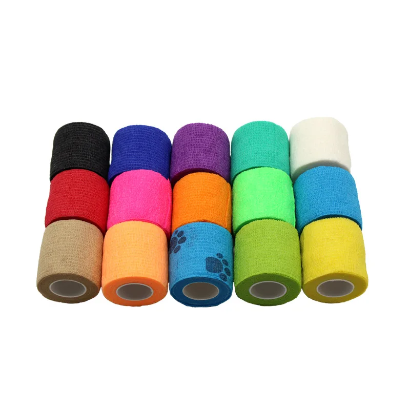 
Bulk Wholesale Easy Tear Self Adhesive Wrap Cohesive Elastic Bandage 