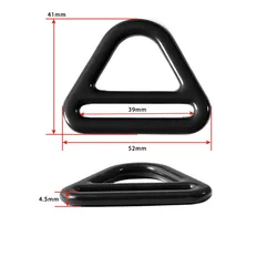 39MM Triangle Belt Buckle Head Smooth Buckle zinc Alloy Adjustable Nylon Triangle Buckle Belt Accessories