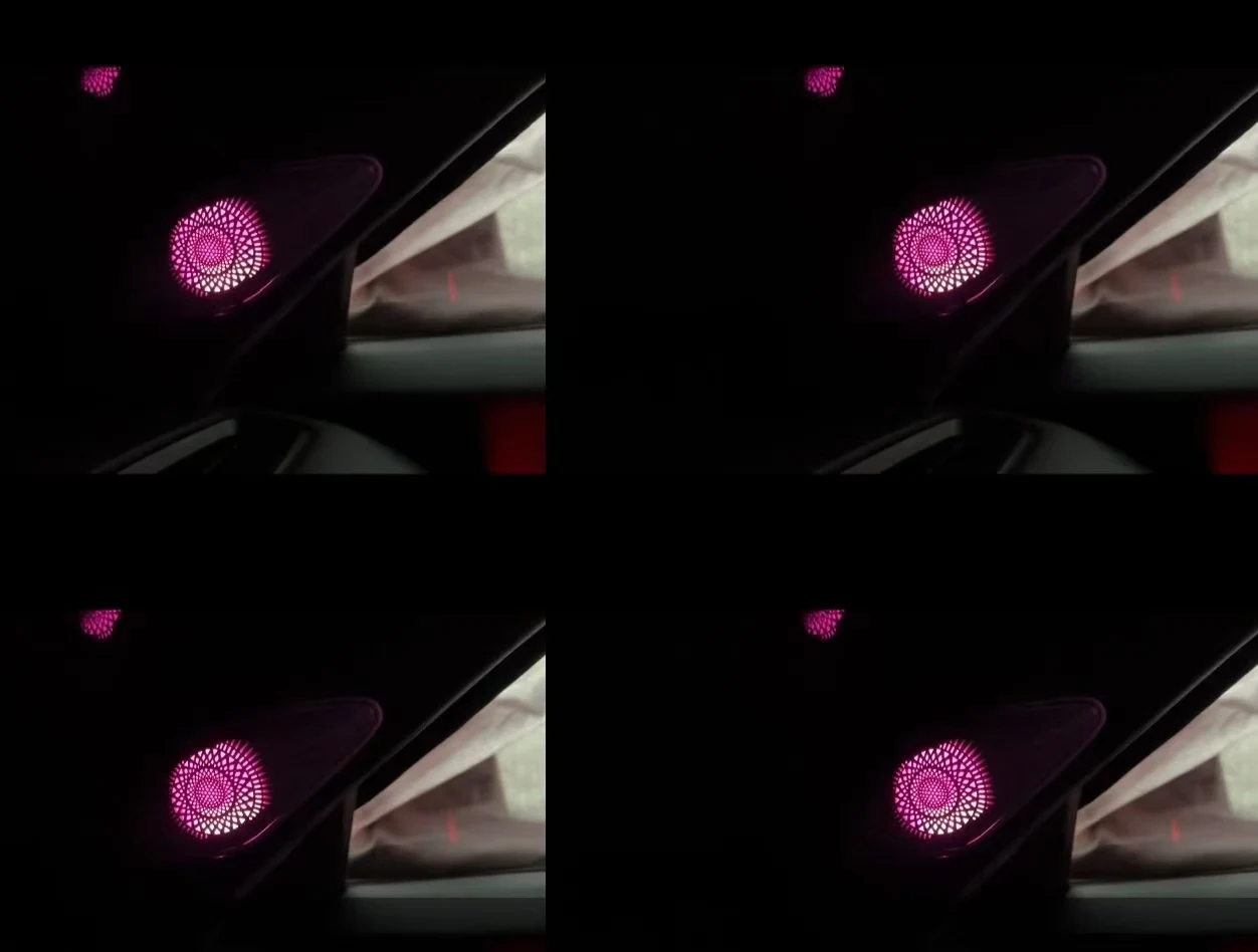 Ambient lights Rainbow symphony dynamic Piano black Ribbon style+Tweeter cover +reading light for Honda Civic/Integra(2022-2023)