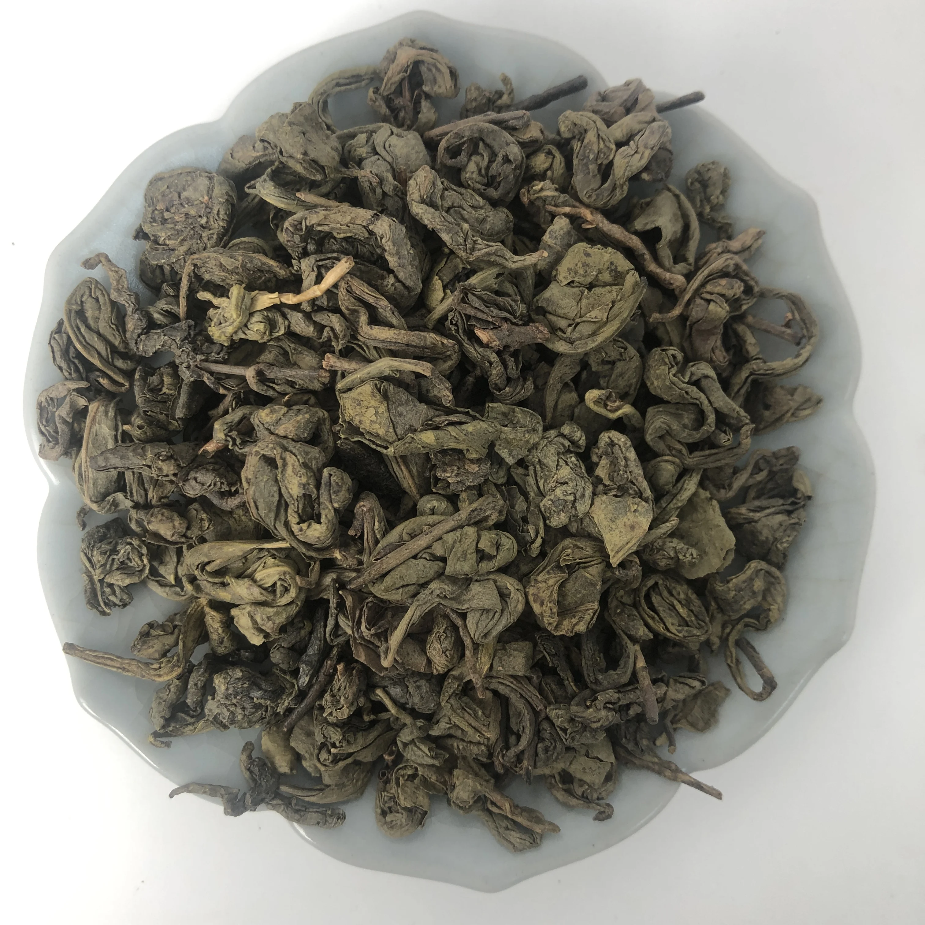 95 tea gunpowder tea  9501 9502 big round rolled Chinese green tea for Central Asia Uzbekistan