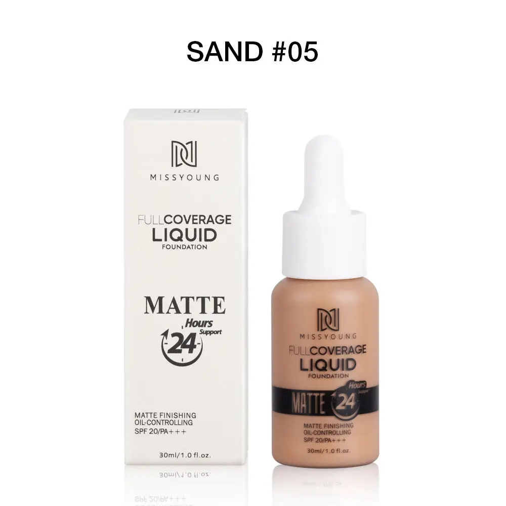 Full coverage foundation makeup wholesale liquid foundation with private label