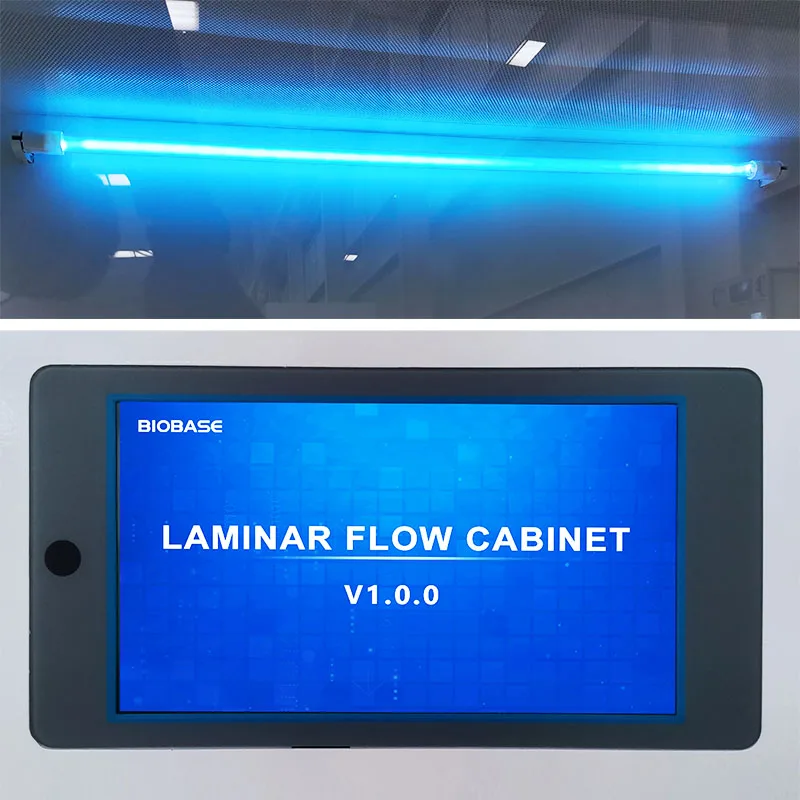 BIOBASE CHINA Vertical Laminar Flow Cabinet 7-inch Color Touch Screen Automatic Alarm Laminar Flow Cabinet