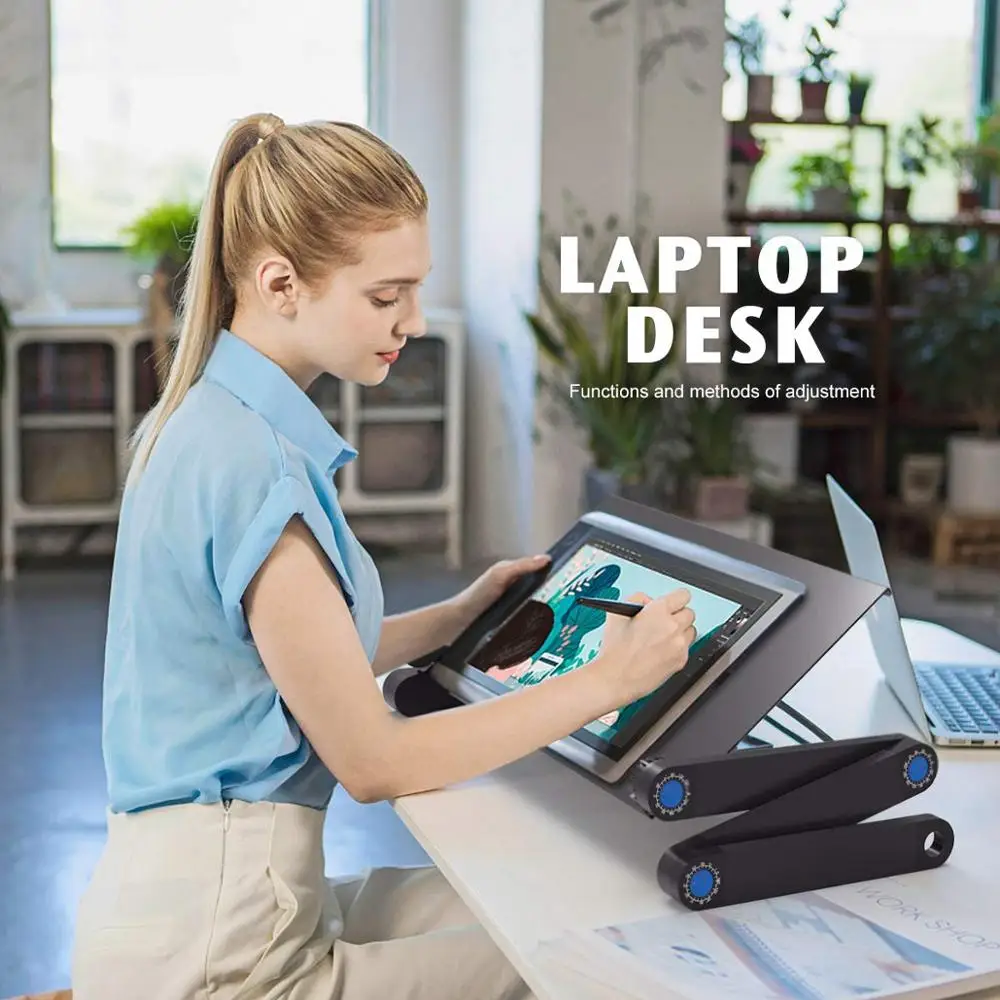 Executive Office Solutions Portable Adjustable Aluminum Laptop desk