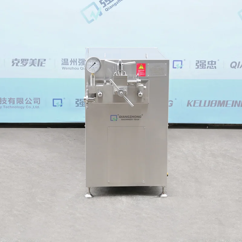 Automatic Industry Juice Soy Milk Ice Cream Condensed Milk Ultra High Pressure Homogenizer Pressure Vessel Customized Qiangzhong