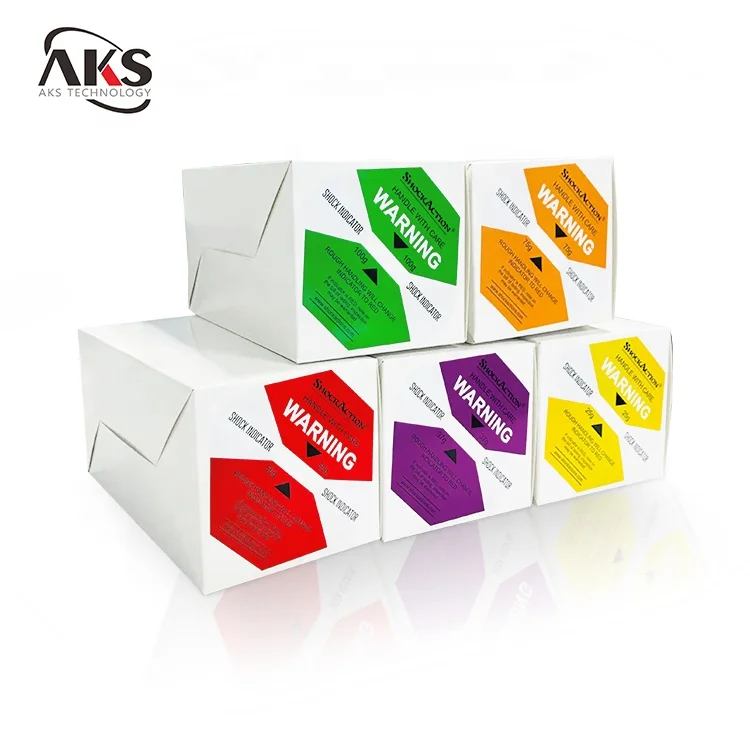Shockaction Packaging Impact Label Shock Indicator - Different Sensitivities Available