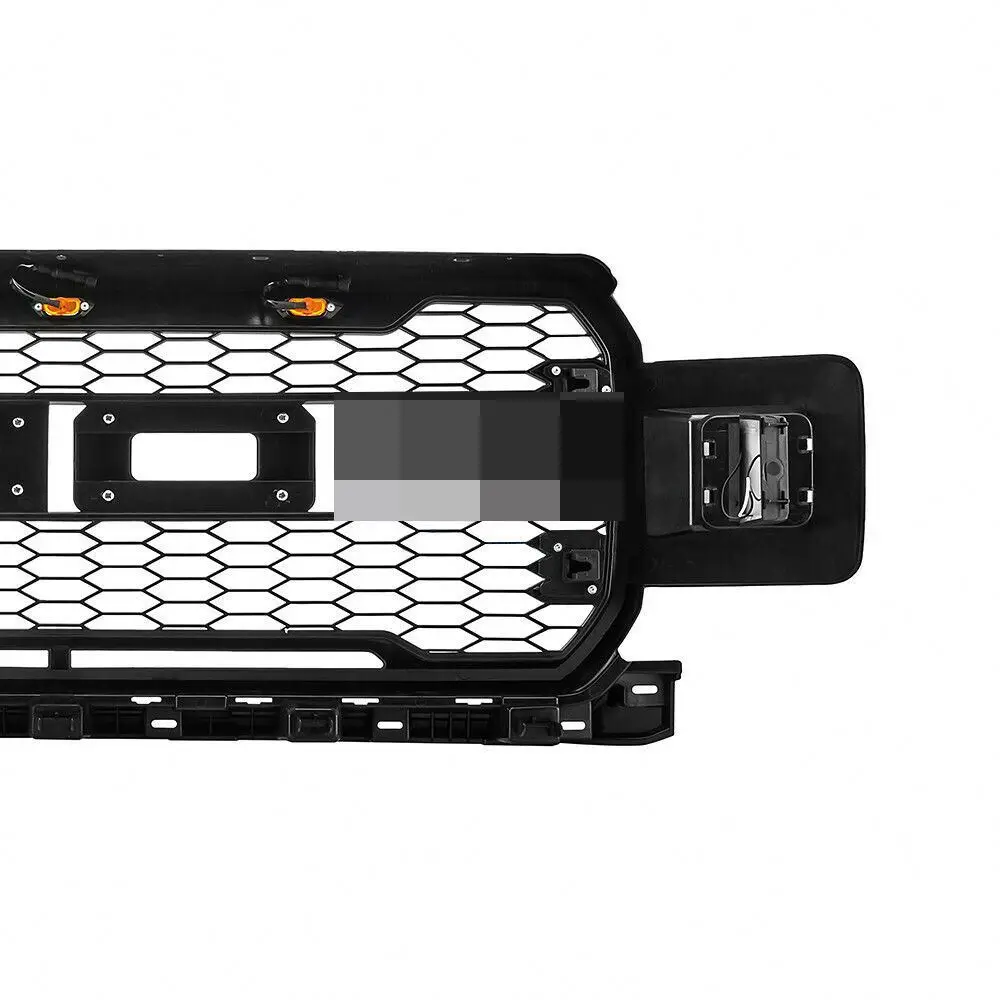 2018 2019 2020 Black ABS Raptor style Grills Front Grill with Light for FORD F150