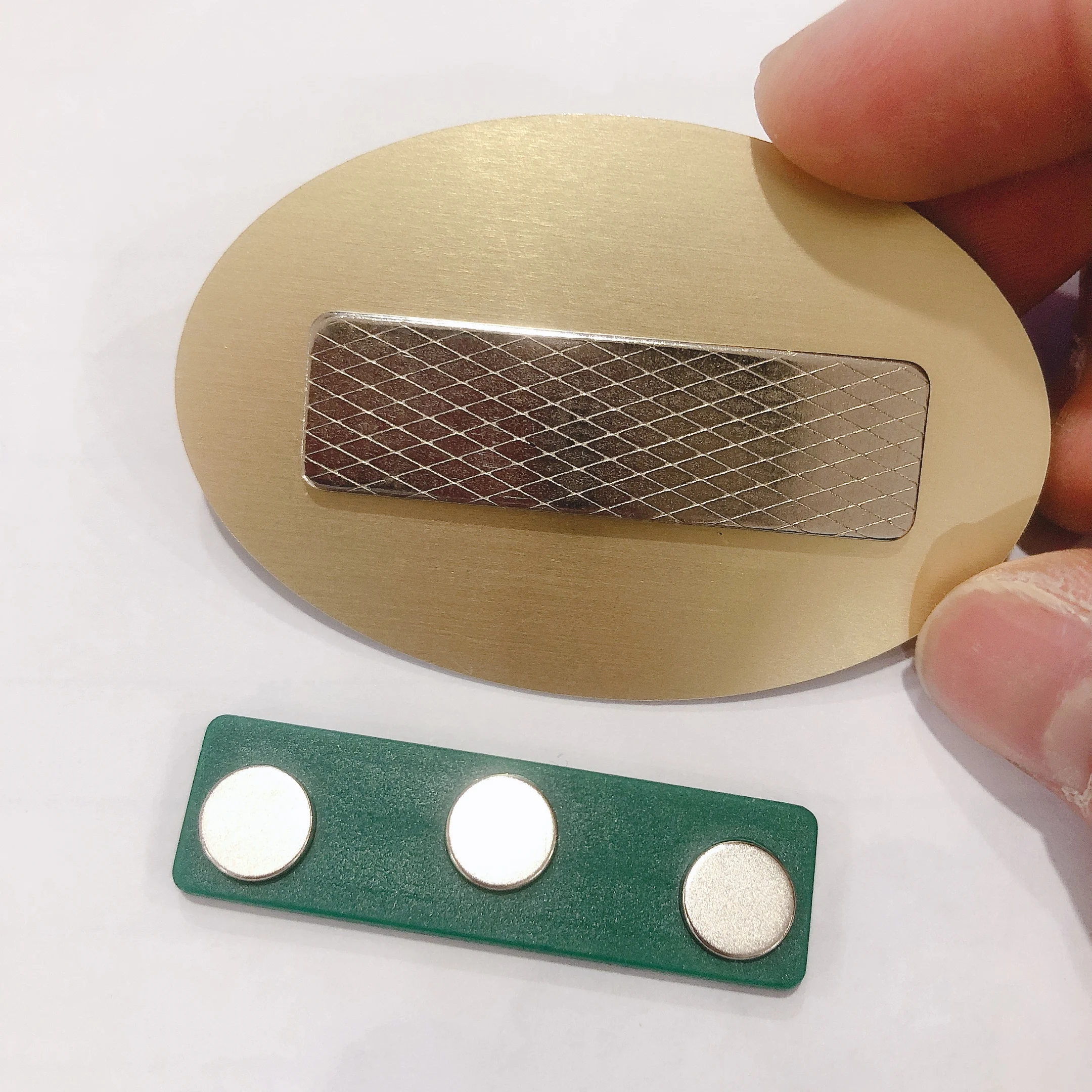 permanent name tag with badges neodymium magnetic name holder