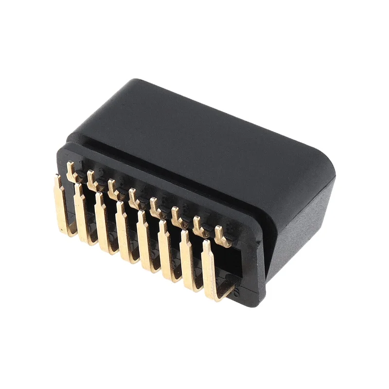 OBD 2 90 Degrees 16 Pin OBD2 Male Plastic Car Diagnostic Interface Connector