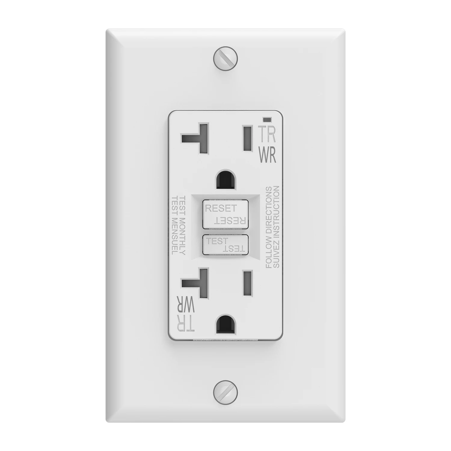 20A Self-Test GFCI TR Wall Switches Outlet WR UL&cUL electric wall sockets GFCI receptacle