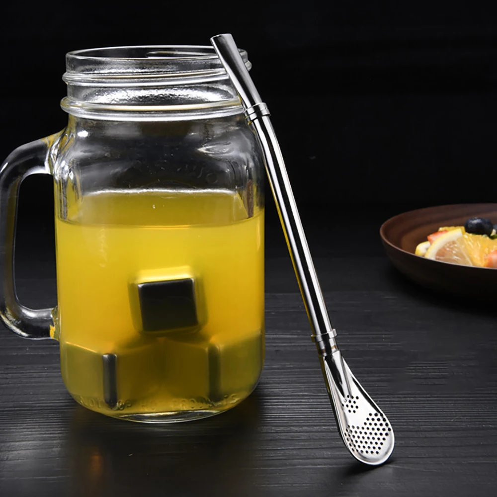 8-Pieces Reusable Stainless Steel Ice Cubes Whiskey Stones Gift Set for Bourbon Cognac Gin Wine Beverage