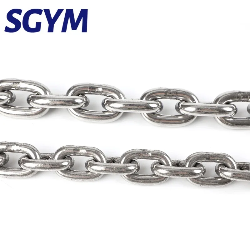 Heavy Duty 201/304/316 stainless steel Sailboat Yacht DIN766 Short Link Long Chain Link safe welded Chain link
