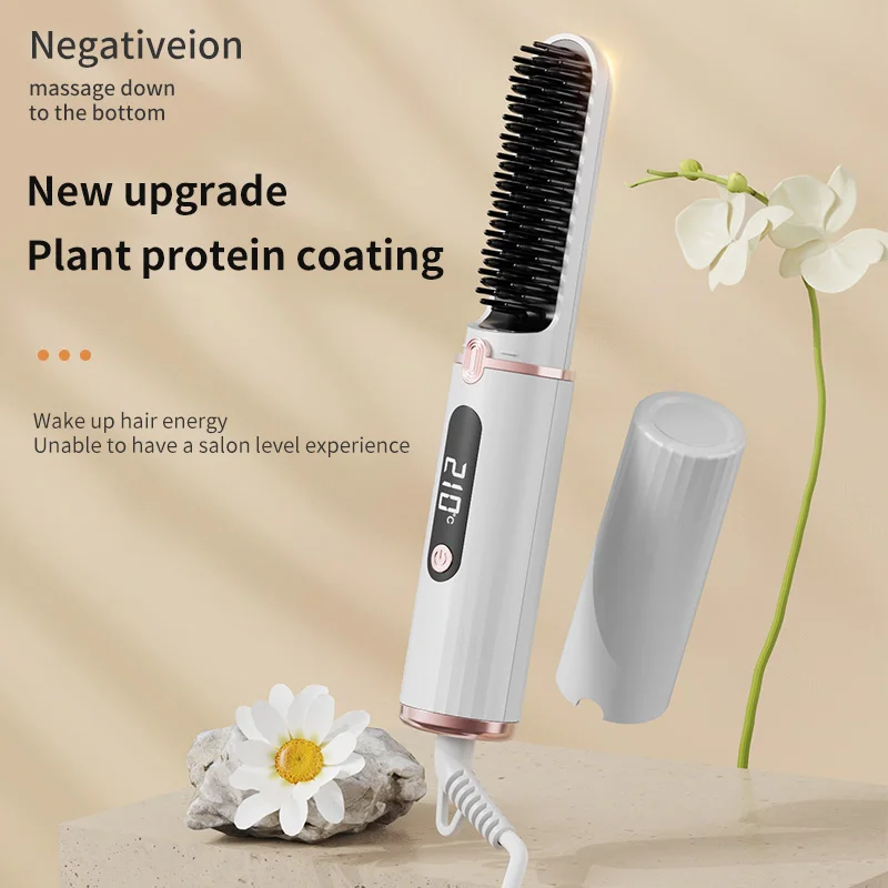 New charging wireless hair straightener portable mini straightener negative ions do not hurt hair