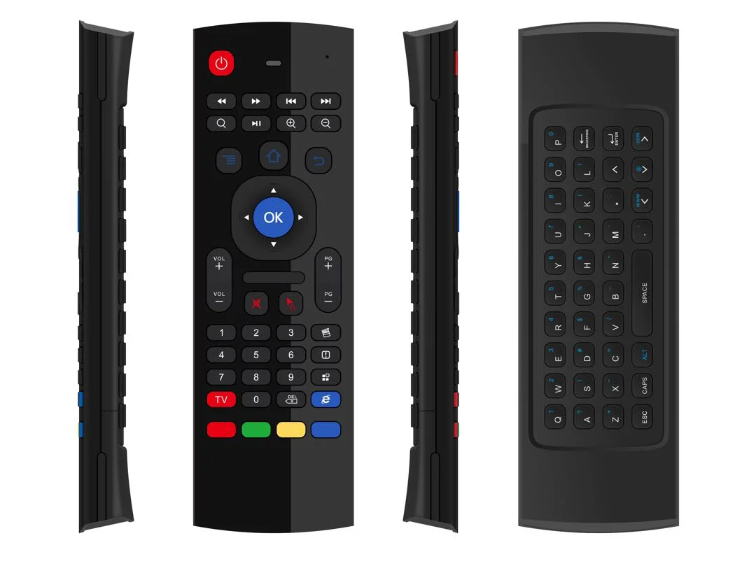 Mini 2.4Ghz Wireless Keyboard 6-Axis TV Projector Air Mouse Remote Control