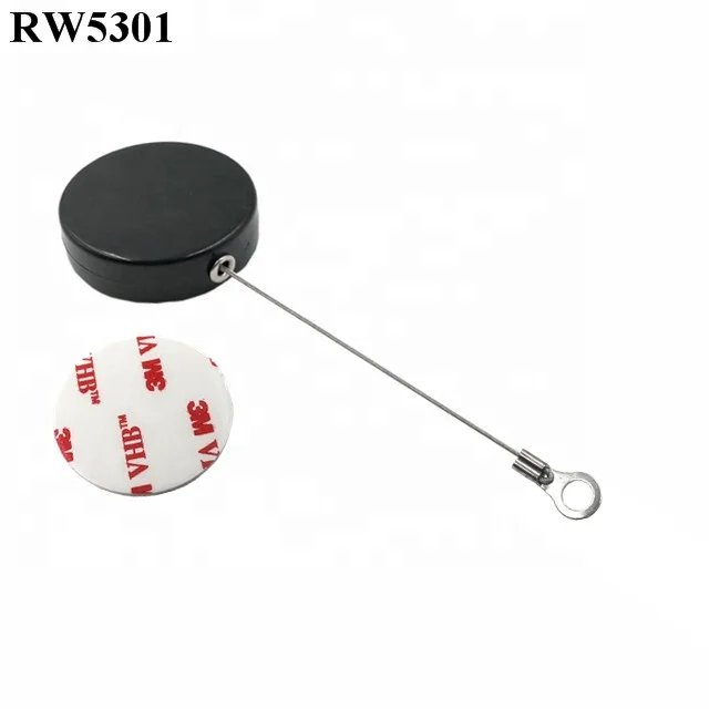 RUIWOR RW5301 Round Security Wires Cable Recoiler with Ring Terminal Inner Hole 3mm 4mm 5mm for Option
