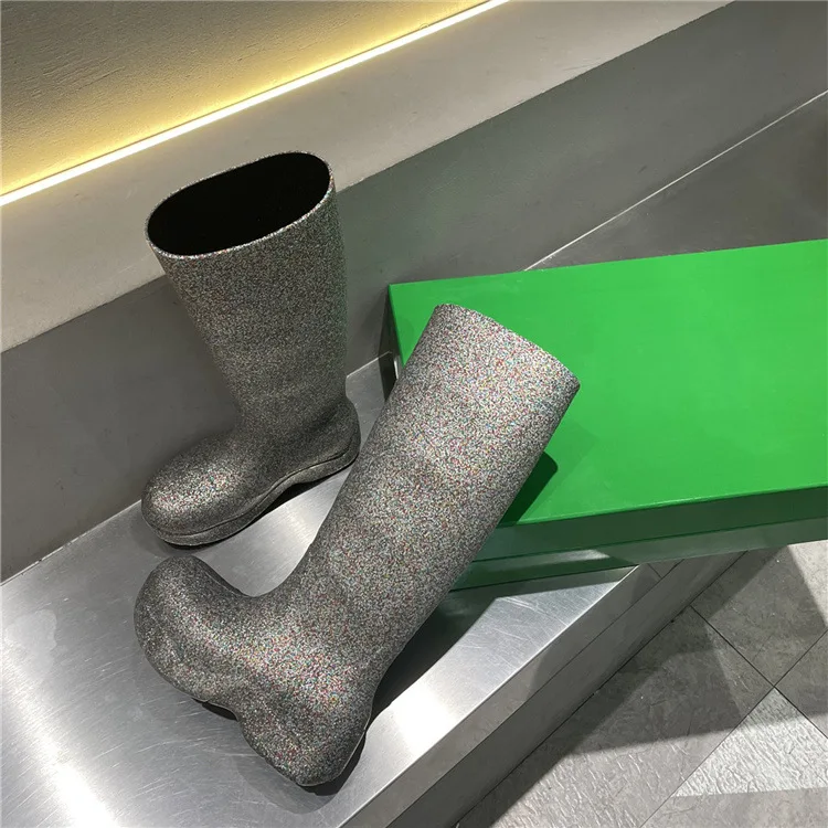 TX Autumn and winter new jelly color rain boots long rain boots