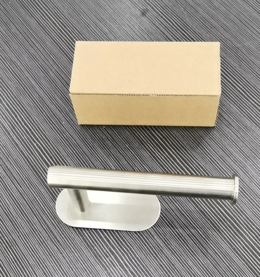 stainless steel self adhesive toilet paper roll holder paper towel holder brushed paper roll holder
