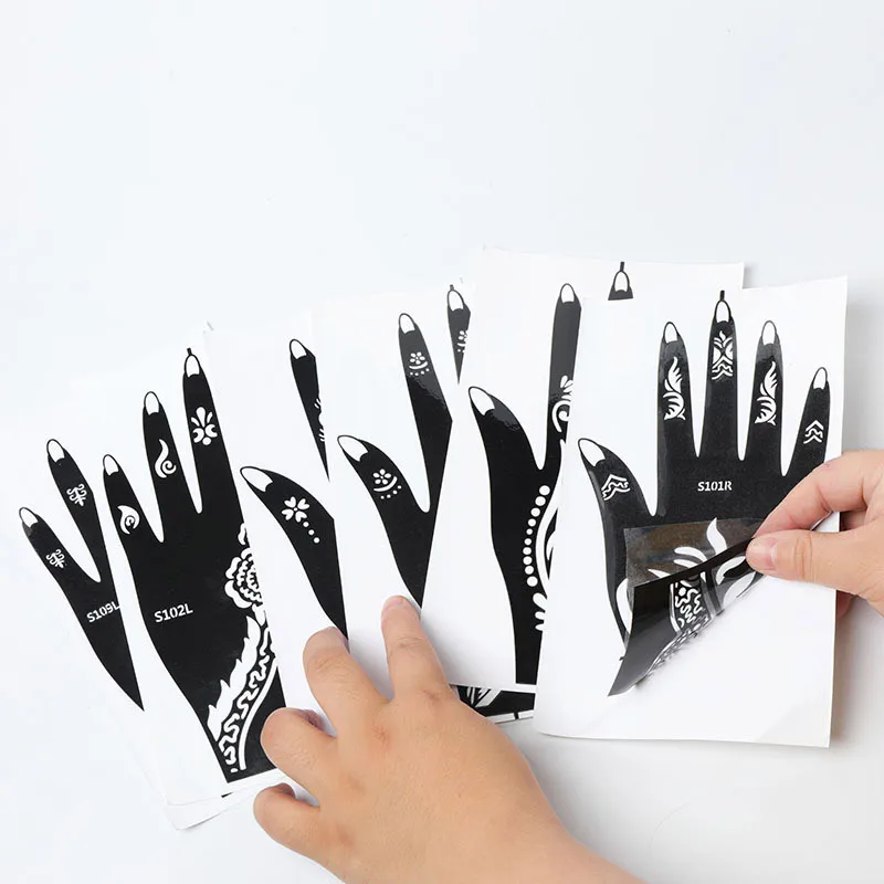 Customized Pattern Reusable Temporary Body Tattoo Sticker Hand Decoration with Water Release Feature