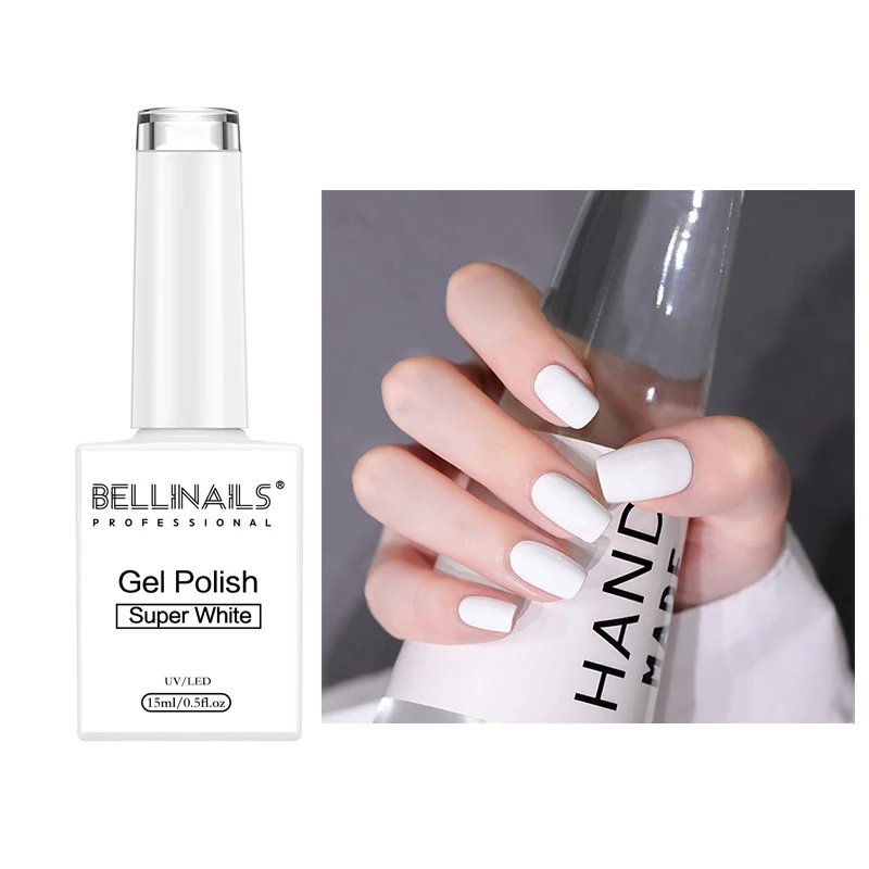 Bellinails Chinese Factory Private Custom Uv Nail Gel Private Label Painting Super White And Black Nail Art Polish