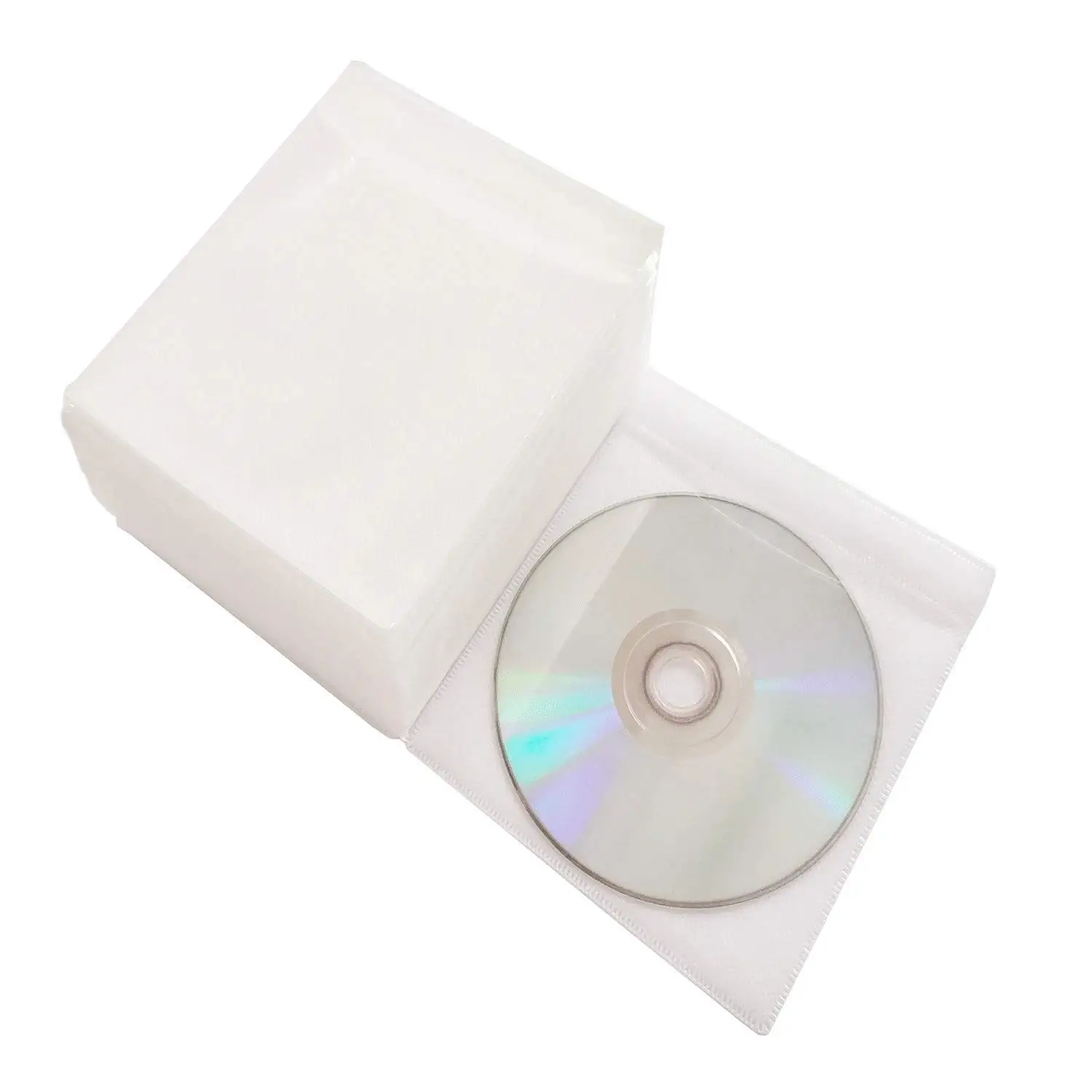 Custom Factory Non-woven Plastic Double-Sided CD Protective Sleeves For CD Storage Binders