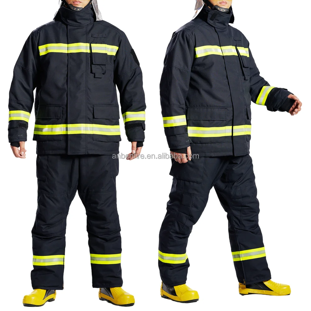 ANBEN FIRE All Size Stock 17 Style Professional Flame Retardant Aramid Firefighting Suit Rescue Working Firefighter Clothes