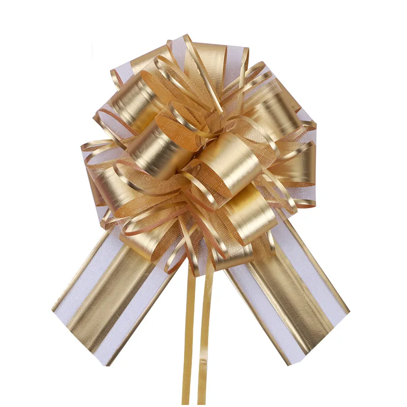 Fall In Color Large Wedding Bow Gift Decorate Organza Pull Bow Ribbons