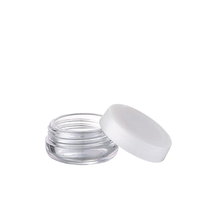 wholesale plastic jars 3g mini plastic sample jar small empty cream jar