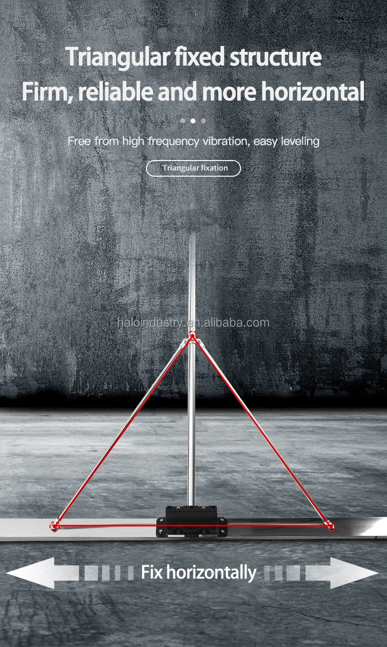 Cheap 1.2/1.5/1.8/2m Scraping Ruler Floor Leveling Machine Lithium Electric Screed Level Vibrator For Concrete Spreading Finish