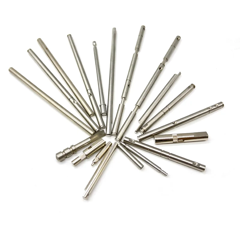 Non-Standard Customization Cnc Turning Parts High Precision Polishing Side Hole Stainless Steel Spline Shaft Dowel Pin