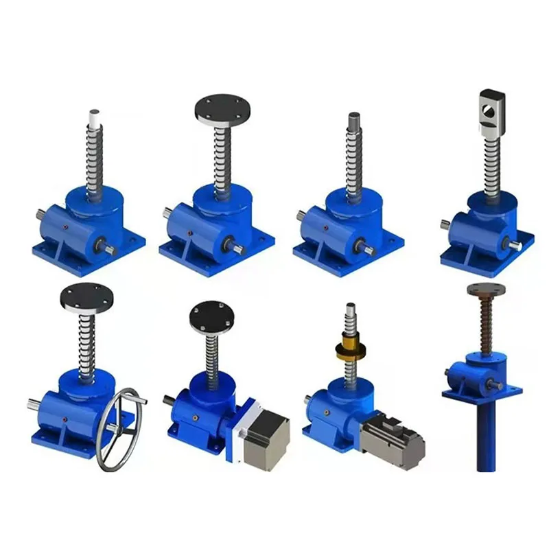 Heavy Duty Swl Worm Gear Screw Lifting Car Jacks System Landing Hand crank Hydraulic Transmission Gear Rack Screw Lift Jack
