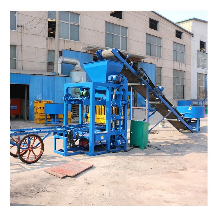 QT4-26D machine de fabrication de briques brick molding machine small block making machine