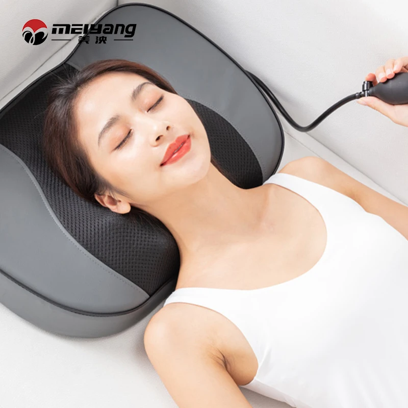 Fuan Meiyang high quality hot sale handheld massager shoulder shiatsu neck massager car home massage pillow with heating