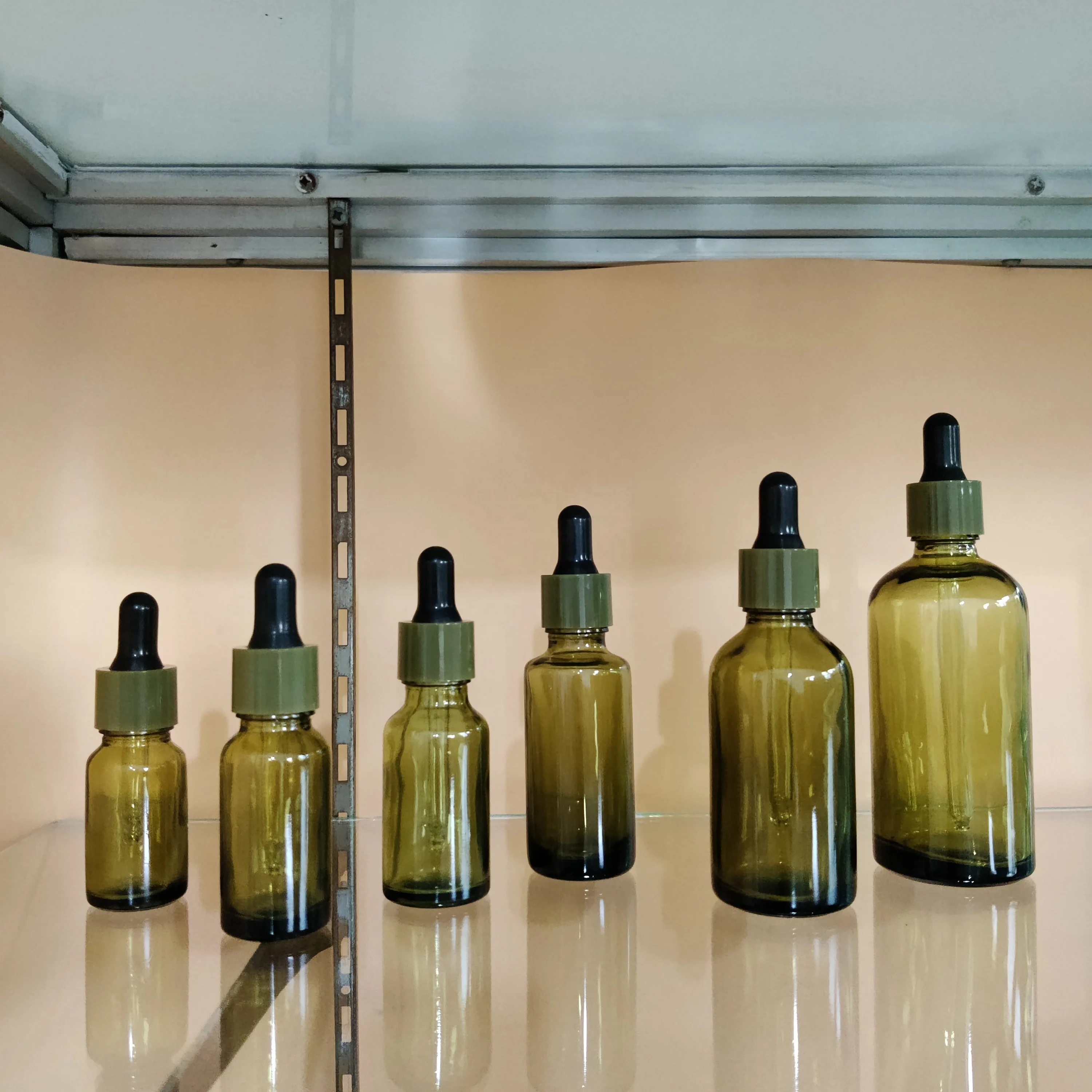 Small 187ml Empty Green/Clear Wine Bottle Screw Mouth Glass Wine Bottle