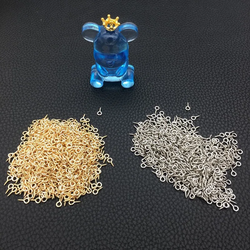 Small Screw Eye Pins for Jewelry Making DIY Art Crafts
