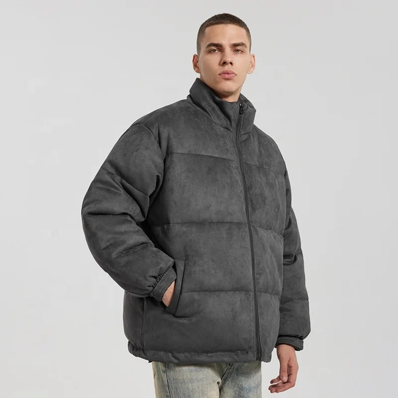 2022 Winter Outdoor Warm Suede Padded Down Puffer Jacket Unisex